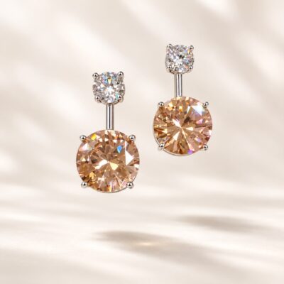 Champagne Glow Drop Earrings