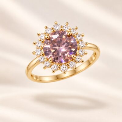 Rose Halo adjustable Ring